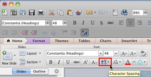 How to change character spacing in word for mac free